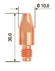 FUBAG Контактный наконечник M8х30 мм ECU D=1.4 мм (10 шт.) в Биробиджане фото