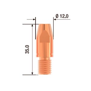 FUBAG Контактный наконечник M10х35 мм CuCrZr D=1.4 мм (25 шт.) в Биробиджане фото