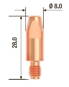 FUBAG Контактный наконечник M6х28 мм ECU D=1.0 мм (10 шт.) в Биробиджане фото