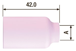 FUBAG Сопло керамическое для газовой линзы №7 ф11 FB TIG 17-18-26 (2 шт.) в Биробиджане фото