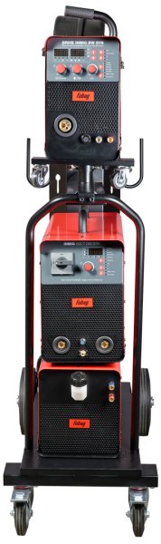 Сварочный полуавтомат INMIG 500T DW SYN + Подающий механизм DRIVE INMIG DW SYN + Шланг-пакет 5 м + Горелка FB 500 3 м + Блок жидкостного охлаждения + Тележка в Биробиджане фото