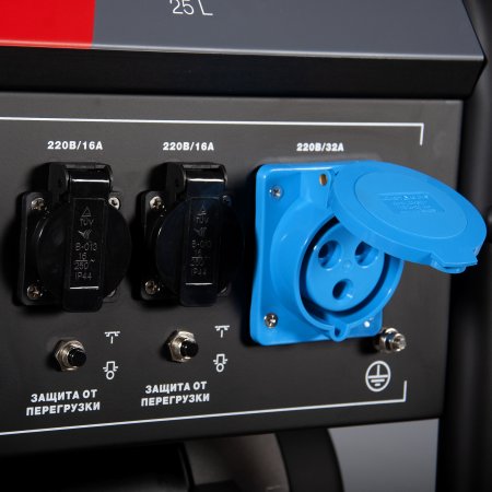 Бензиновый генератор с электростартером и коннектором автоматики FUBAG BS 7500 A ES в Биробиджане фото