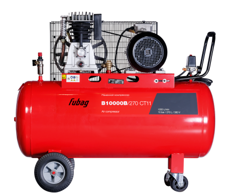 Ременной одноступенчатый компрессор FUBAG B10000B/270 CT11 + Набор пневмоинструмента 34 предмета (в кейсе) + Набор пневмоинструмента Basic S1000 3 предмета в ПОДАРОК! в Биробиджане фото